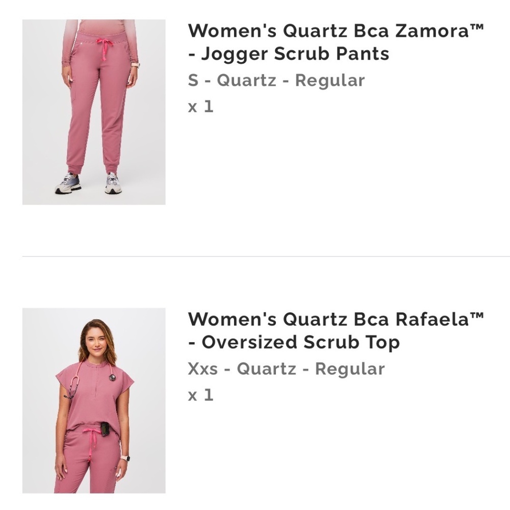 Figs scrub set in quartz small size